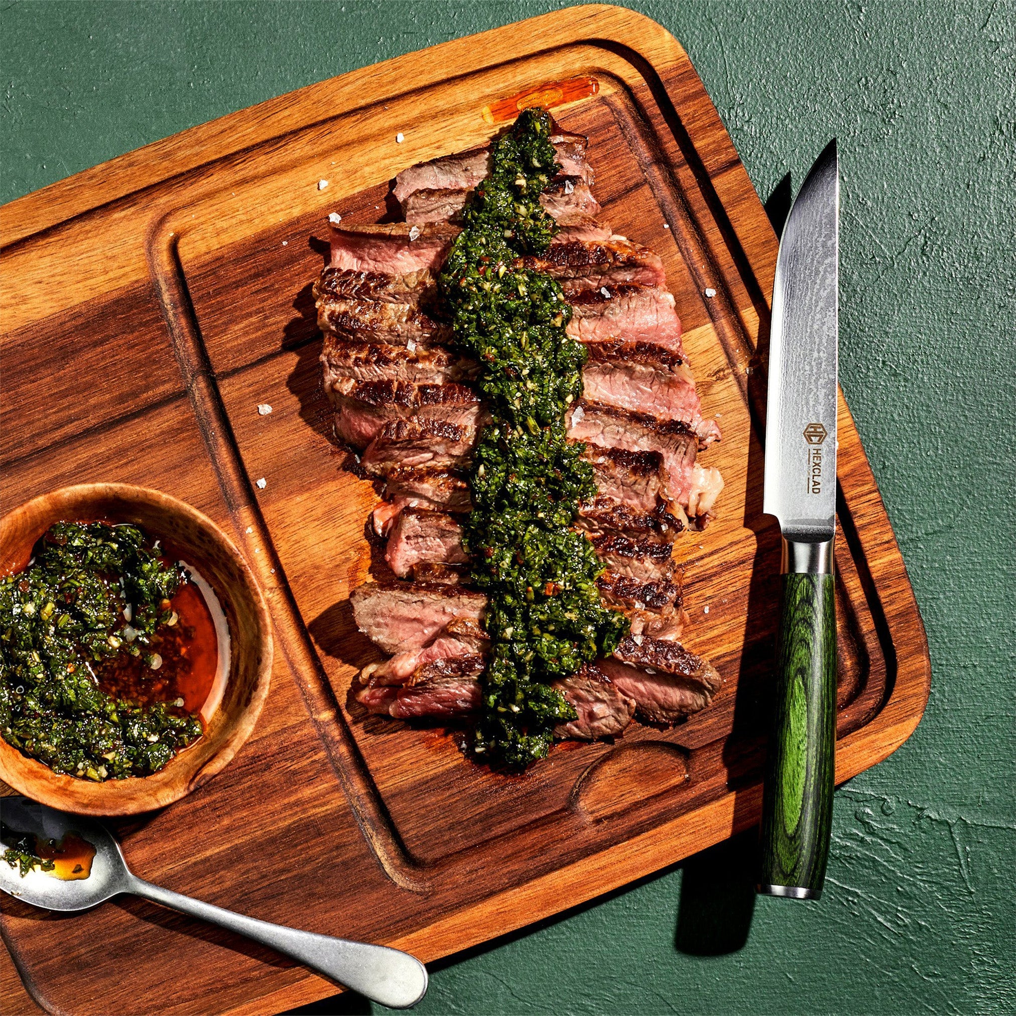 Steak Knife & Bistecca Plate Set, 16-pc (Green)