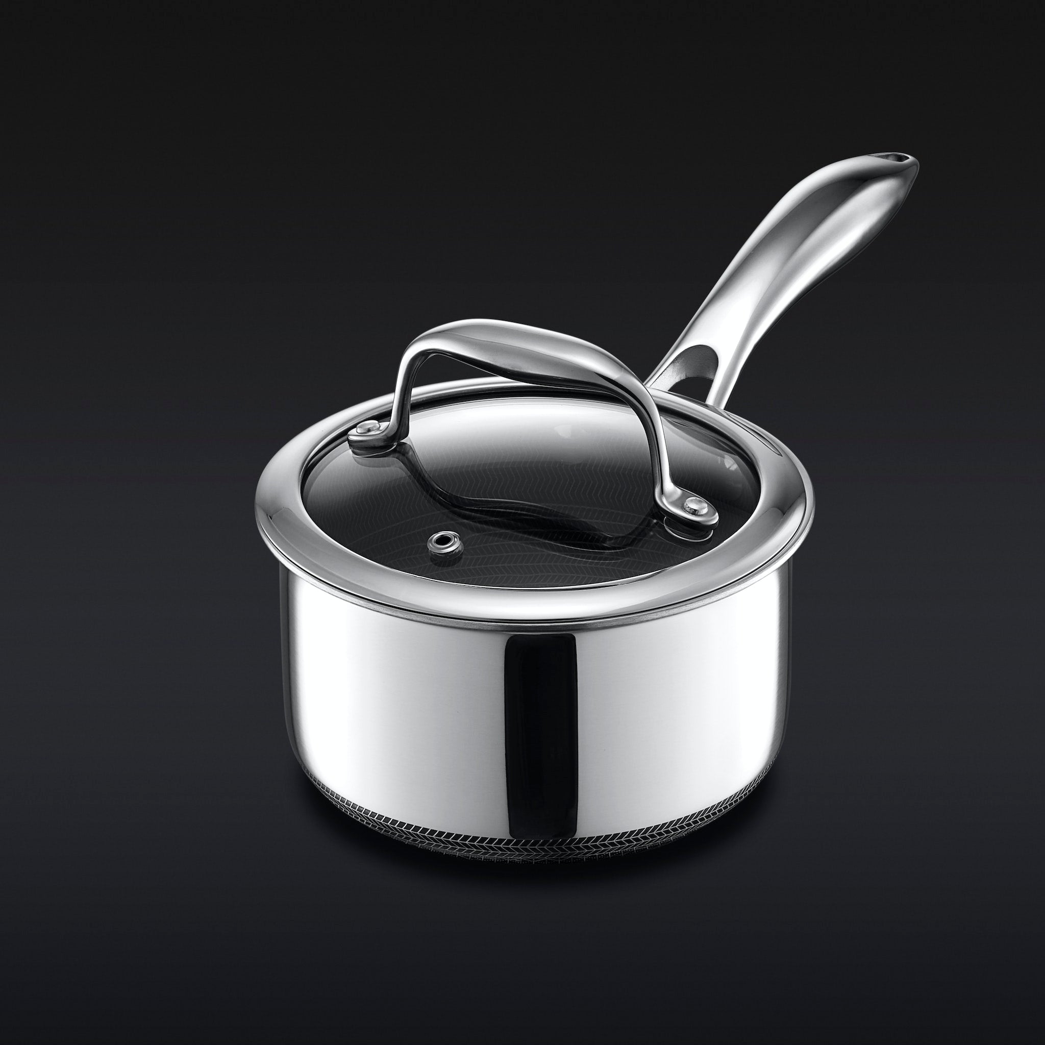 Hybrid Saucepan with Lid, 1-Qt